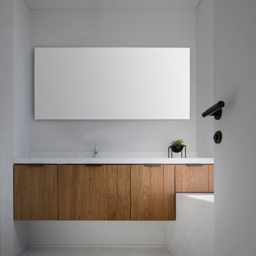 Nora Rectangular Frameless Anti-Fog Aluminum Back-lit Tri-color LED Bathroom Vanity Mirror with Smart Touch Control - JONATHAN Y